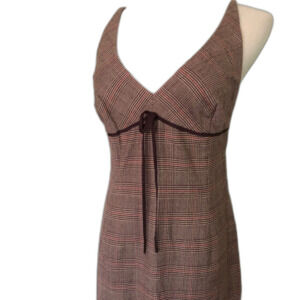 🆕 [Milly] Brown Herringbone Lined Dress Sz: 4